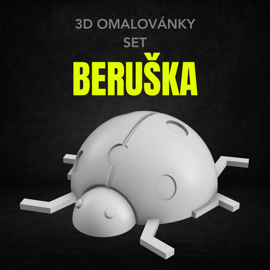 Beruška - Set 3D Omalovánky