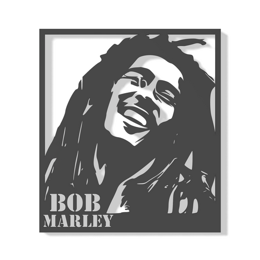 Bob Marley - silueta na zeď