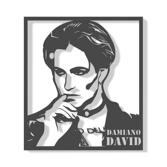 Damiano David (Måneskin) - silueta na zeď
