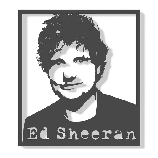 Ed Sheeran - silueta na zeď