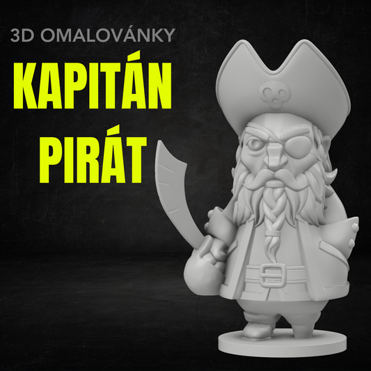 Kapitán Pirát - 3D omalovánky