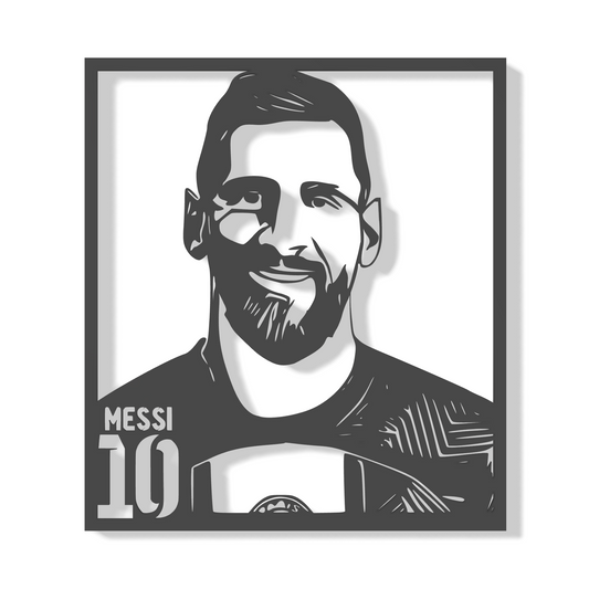 Lionel Messi - silueta na zeď