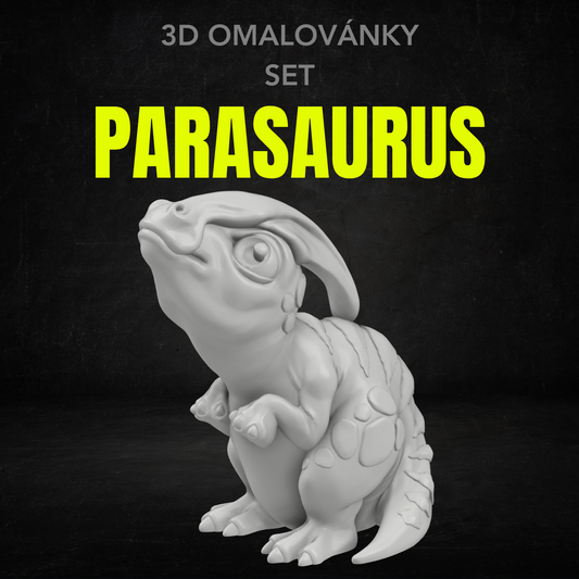 Parasaurus - Set 3D omalovánky