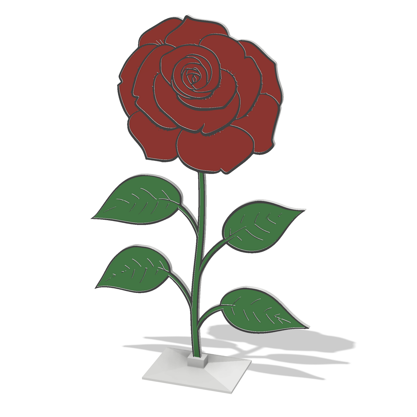 Růže - 3D omalovánky